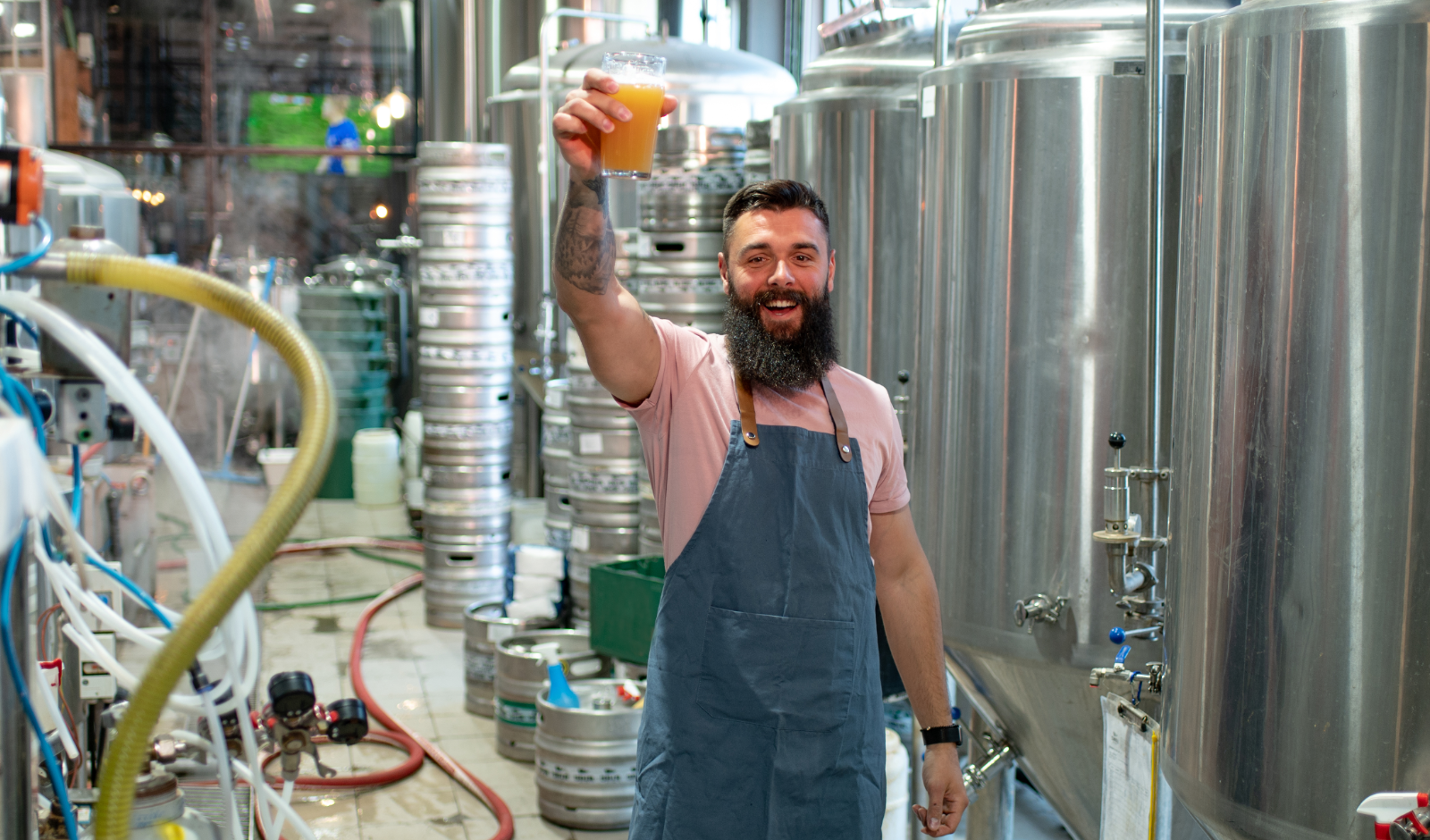 Customer At Brewery Tour